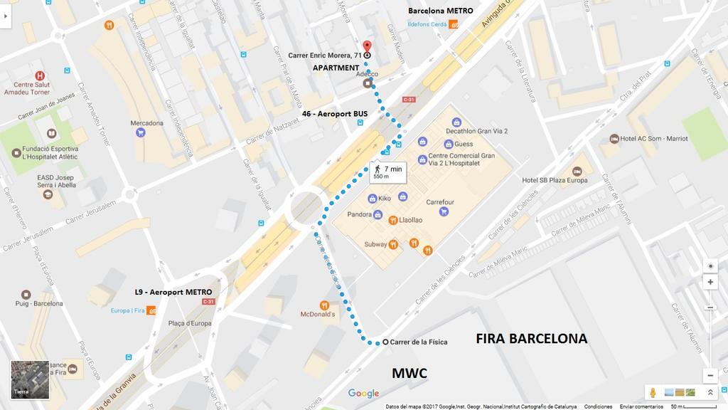 Apartamento Fira Barcelona L'Hospitalet de Llobregat Bagian luar foto